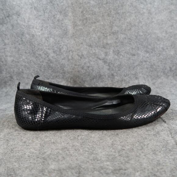 Gap Shoes Womens 10 Ballet Flats Skimmer Slip On Round Cap Toe Black Casual - Picture 1 of 12